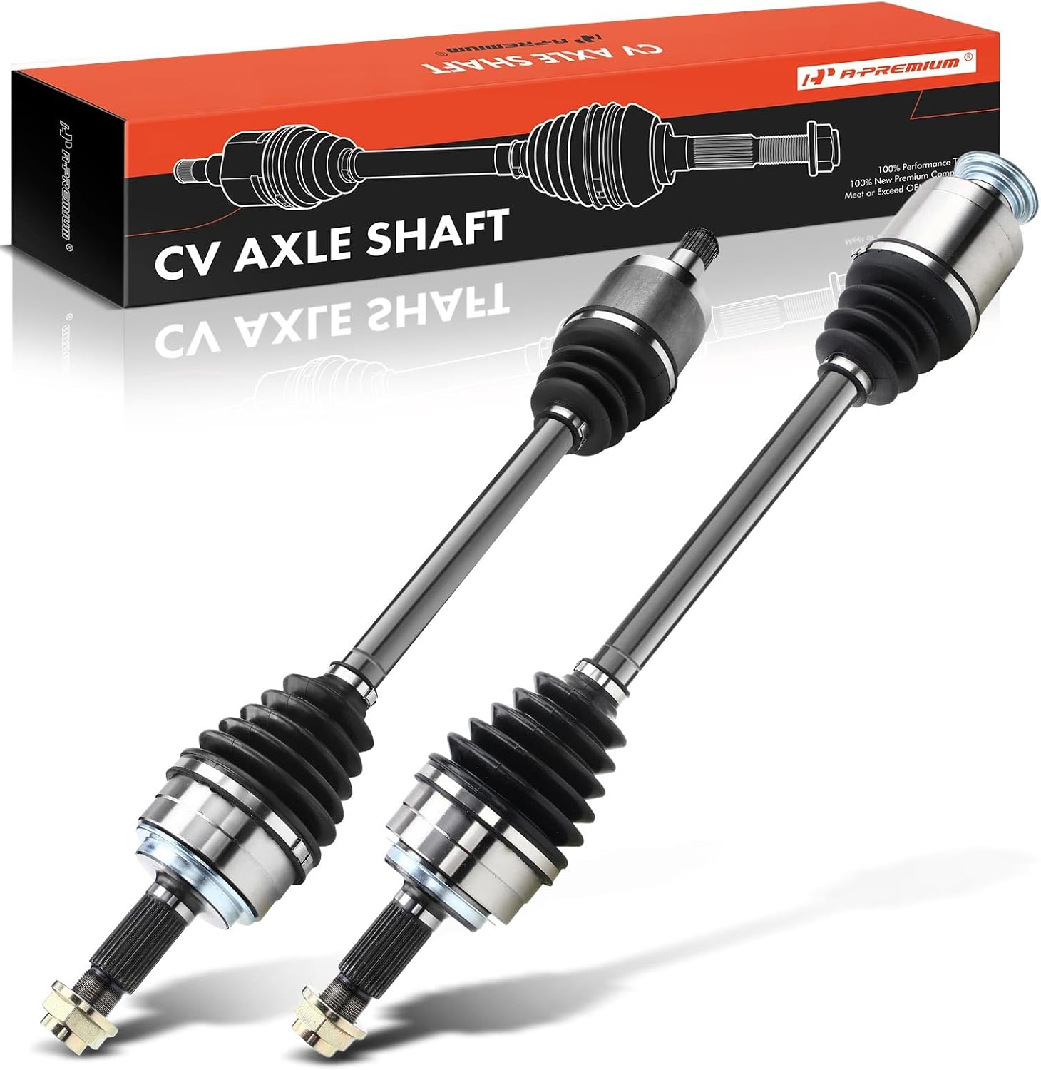 A-Premium Pair (2) Front CV Constant Velocity Axle Shaft Assembly Compatible with Honda Odyssey 2005-2006 V6 3.5L, Driver and Passenger Side