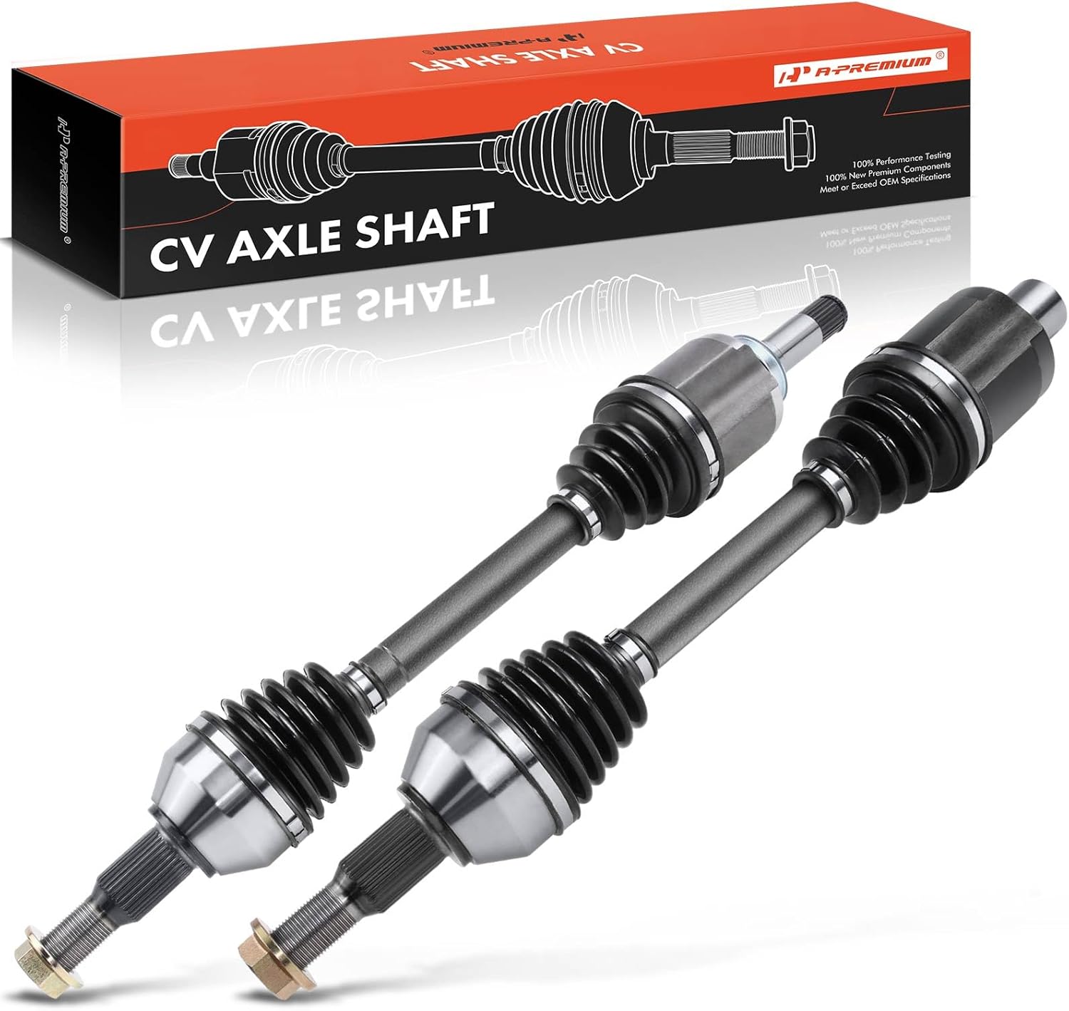 A-Premium Pair (2) CV Front Axle Shaft Assembly Compatible with Chevrolet Traverse 2009-2017 & GMC Acadia 2007-2017 & Buick Enclave & Saturn Outlook, 2007-2017, Left and Right, Replace# 20985786
