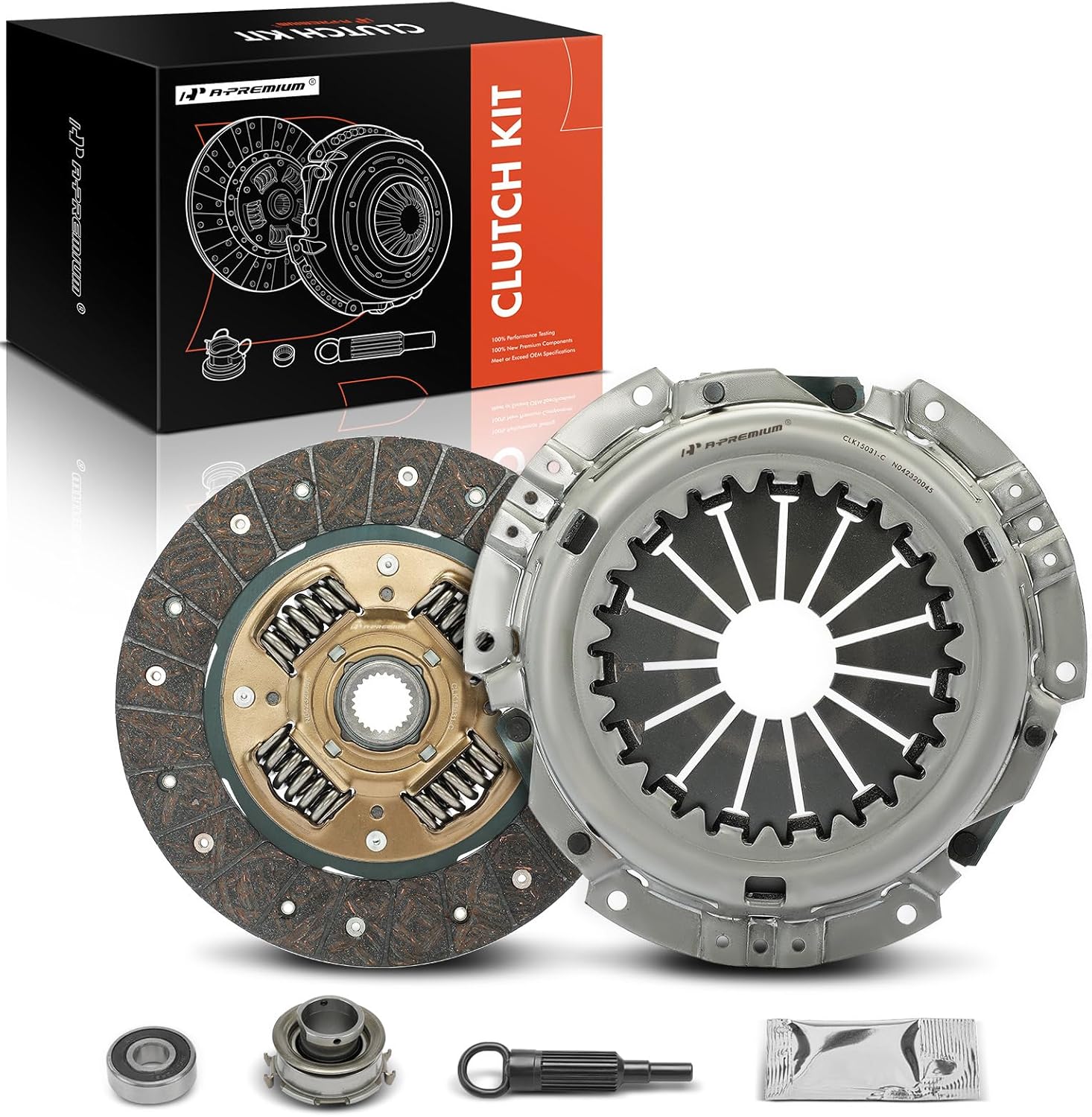 A-Premium Transmission Clutch Kit Set Compatible with Subaru Outback 2000-2009, Forester 1999-2013, Impreza 1999-2016, Legacy 2000-2009, XV Crosstrek 2013-2015, Baja 2003-2006, 2.0L 2.5L