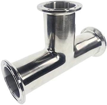 1pc 3 Way Tee Sanitary Ferrule Pipe Fitting Stainless Steel SS304(133MM)