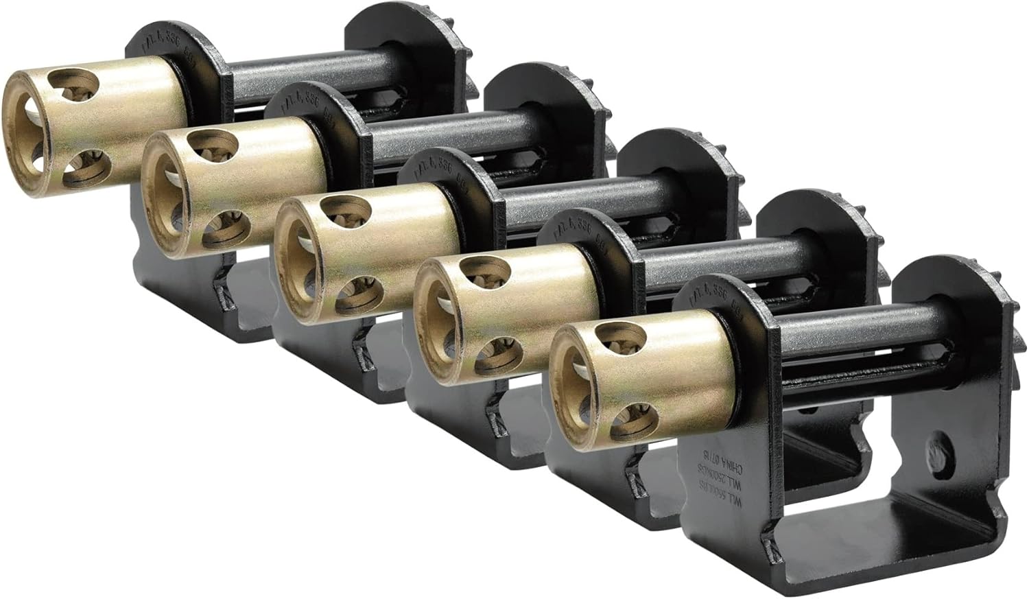 Mytee Products (5 Pack) Slider Ratcheting Winch for C Track Flatbed Truck Trailer