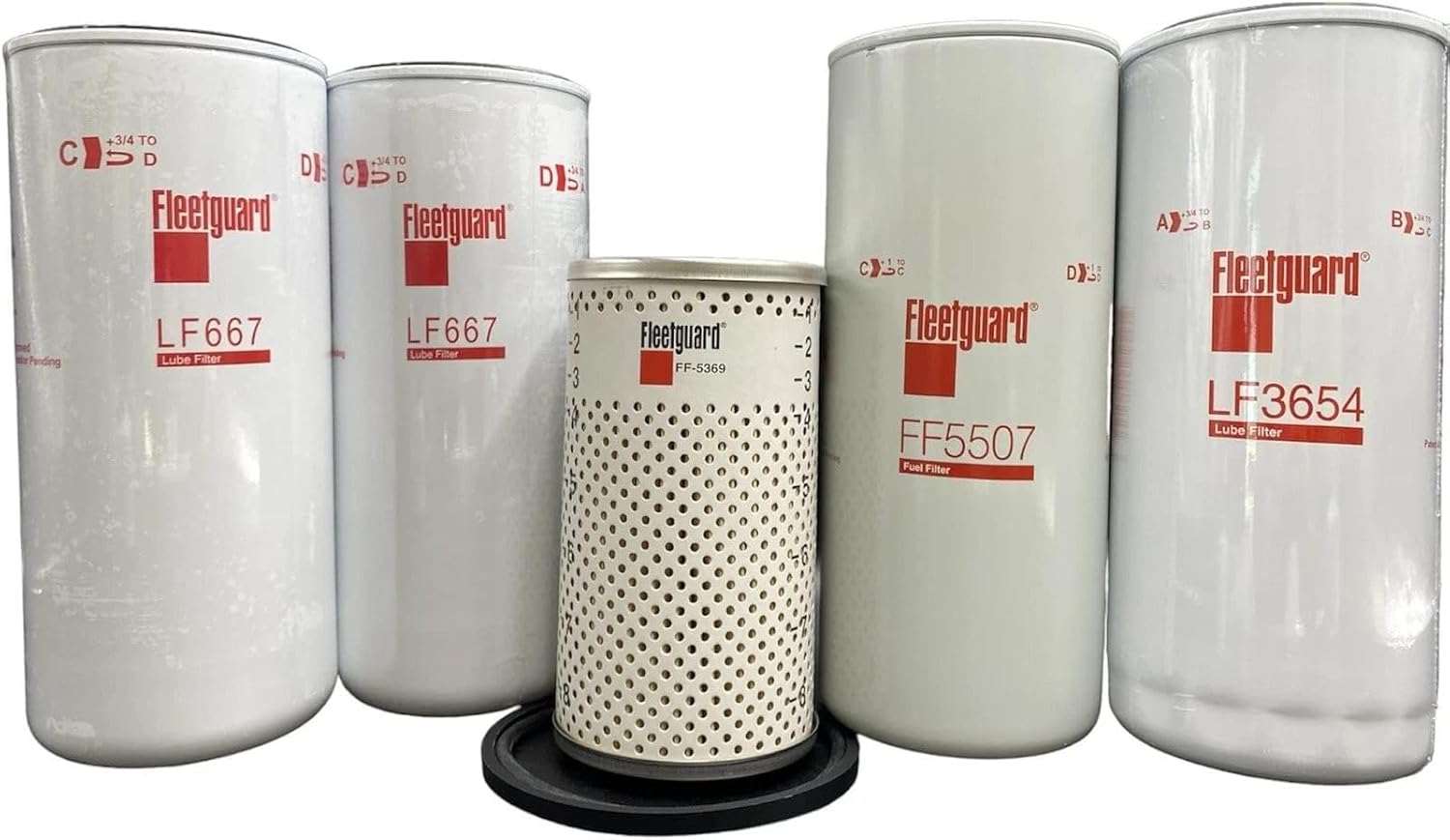 Filter Kit for Volvo D13 Oil Change Replace 20972293, 21707133, 21707132