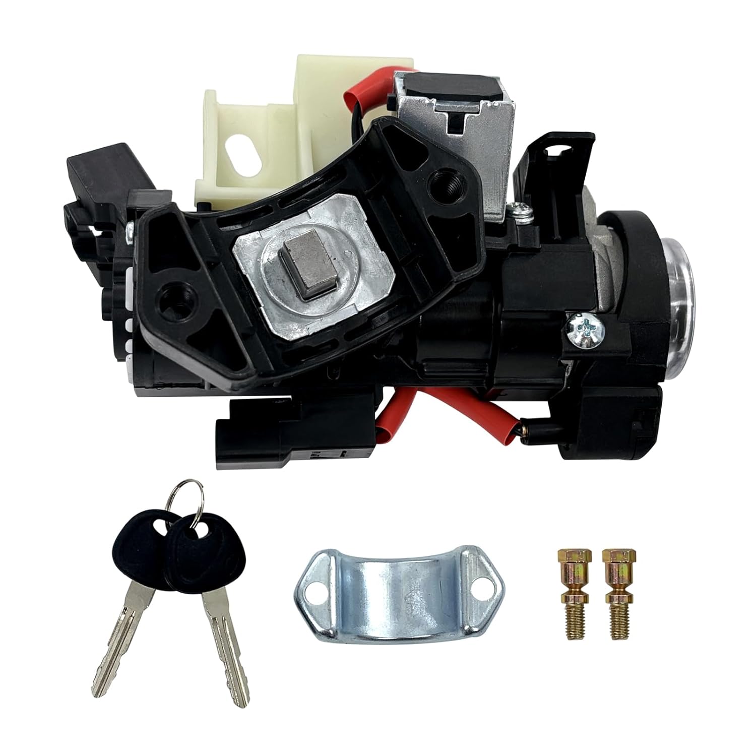 81905-F2230 Ignition Lock Cylinder Housing Compatible with 2017-2020 H-yundai Elantra, Ignition Lock Switch Lock Cylinder Assembly with 2 Keys, Replaces 81905F2230 81905 F2230