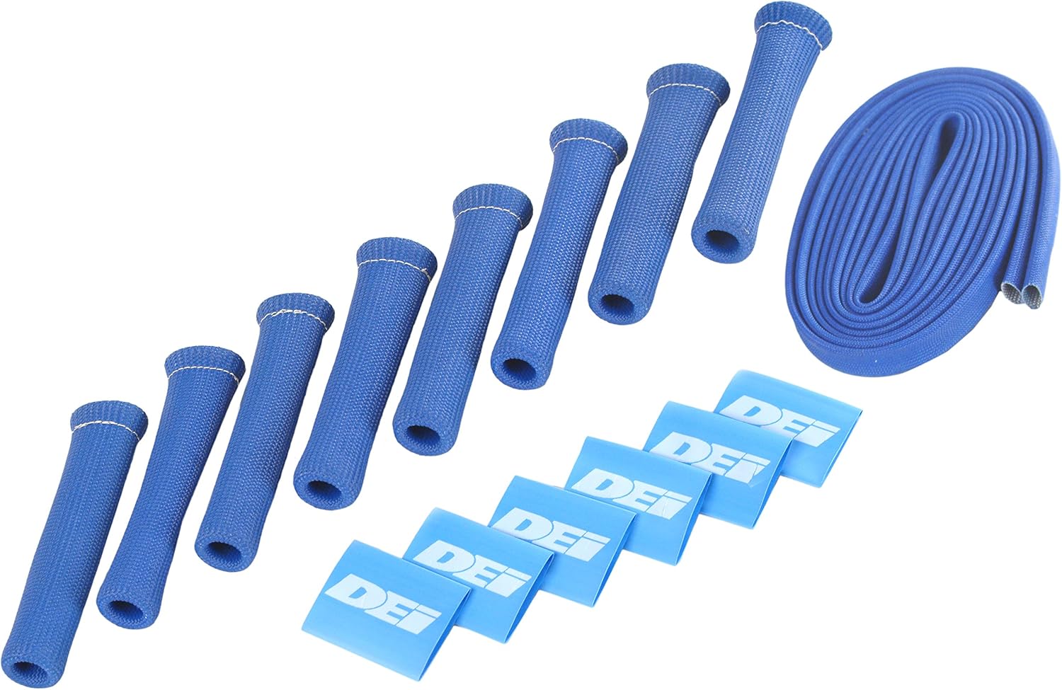 Design Engineering 010732 Protect-A-Boot and Wire Blue 8-Cylinder Kit for Spark Plug Boot and Wire Protection