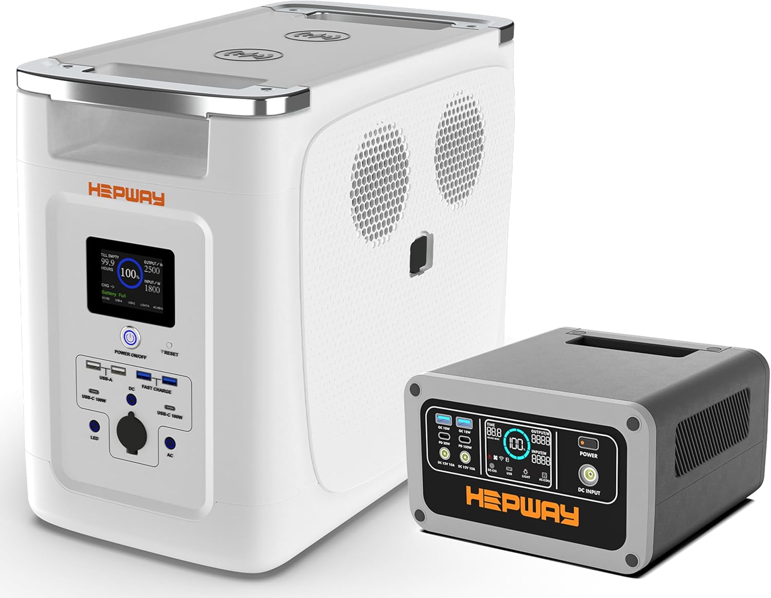 Power Station 2400W, 2048Wh LiFePO4 Battery Backup, Expandable to 32kWh 120V AC Outlets (Power Lifting 3600W),APP Control 10 ms UPS, Solar Generator for Camping, Home Use(300W Power Station as a Gift)