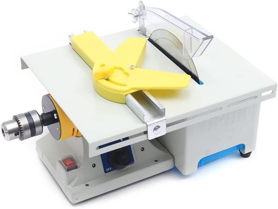 Mini Table Saw Machine, 110V 350W Electric Rock Saw Rock Polisher Machine Gem Rock Cutting Machine,For Processing Nephrite, Wood, Amber