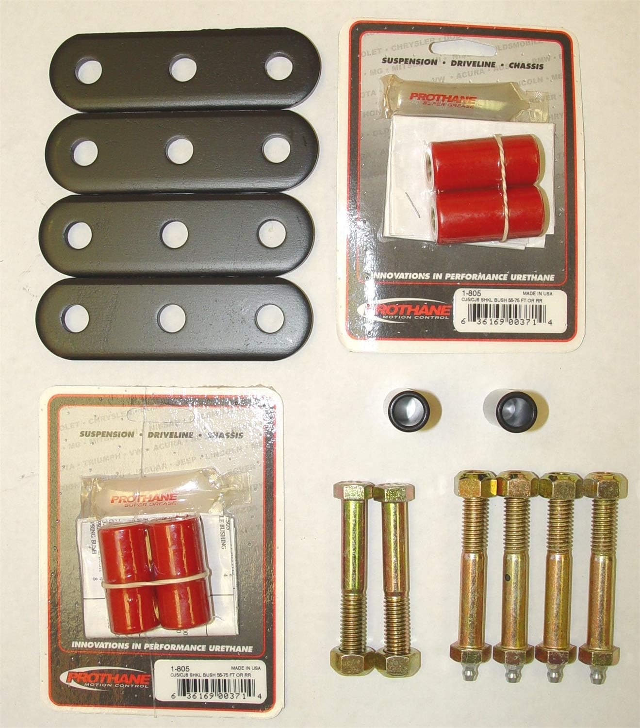 Rugged Ridge | Suspension Leaf Spring Shackle Kit, HD, Greaseable | 18265.04 | Fits 1955-1975 Jeep CJ