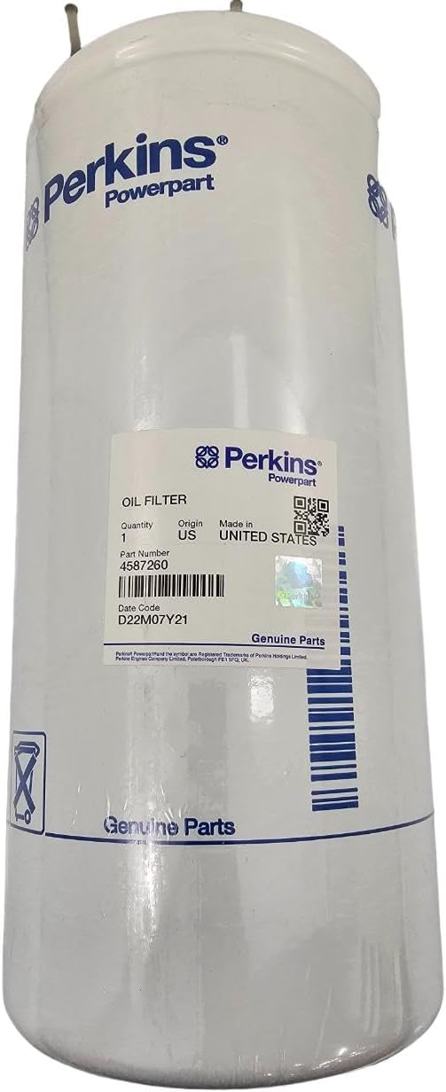 Genuine Perkins 4587260 Oil Filter for 4.236 and 1106 Series Engines