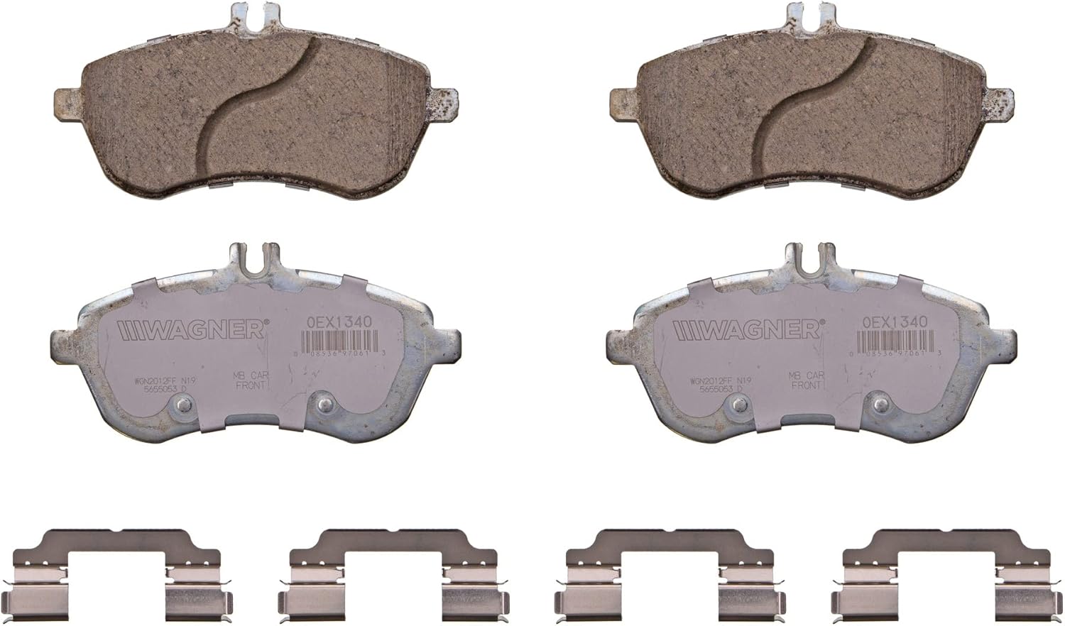 Wagner Brake ThermoQuiet QC1340 Ceramic Disc Brake Pad Set