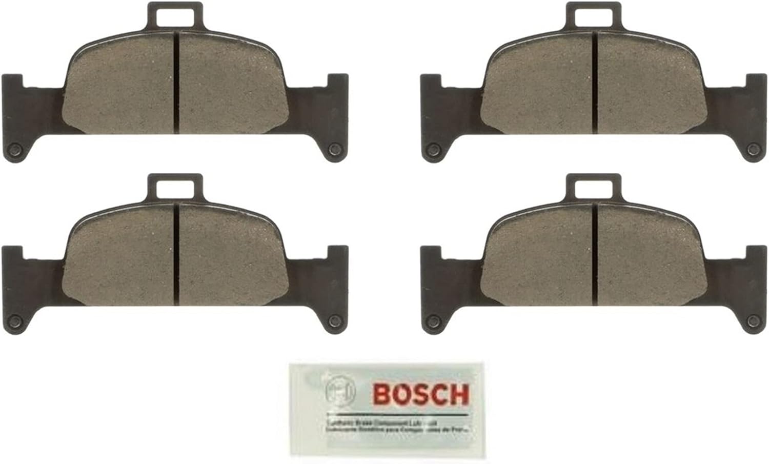BOSCH BC1897 QuietCast Premium Ceramic Disc Brake Pad Set - Compatible with Select Audi A4, A4 allroad, A4 Quattro, A5 Quattro, A5 Sportback, A6 Quattro, Q5; FRONT