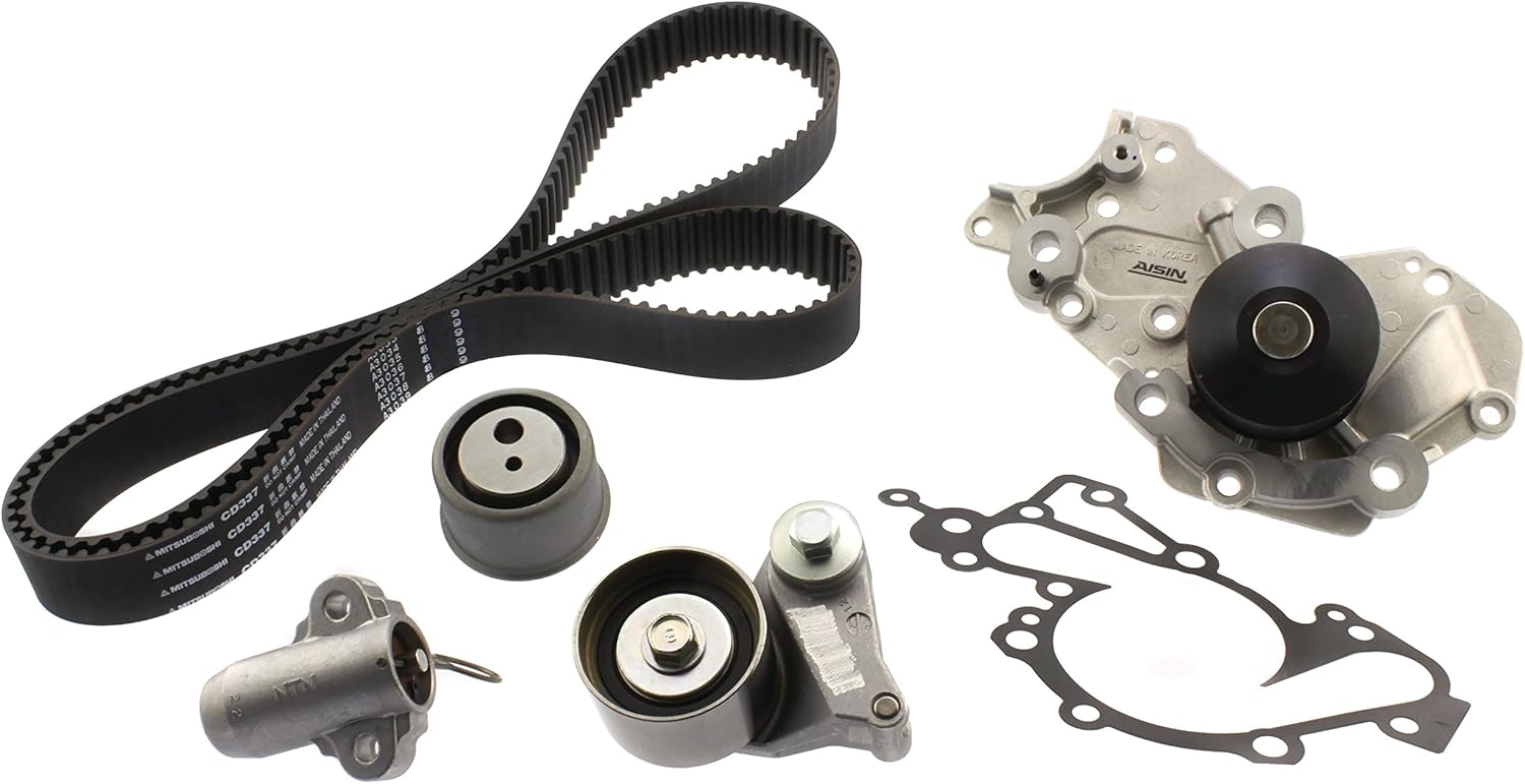 AISIN TKK-006 Engine Timing Belt Kit with Water Pump - Compatible with Select Hyundai Santa Fe Kia Magentis, Optima, Rondo