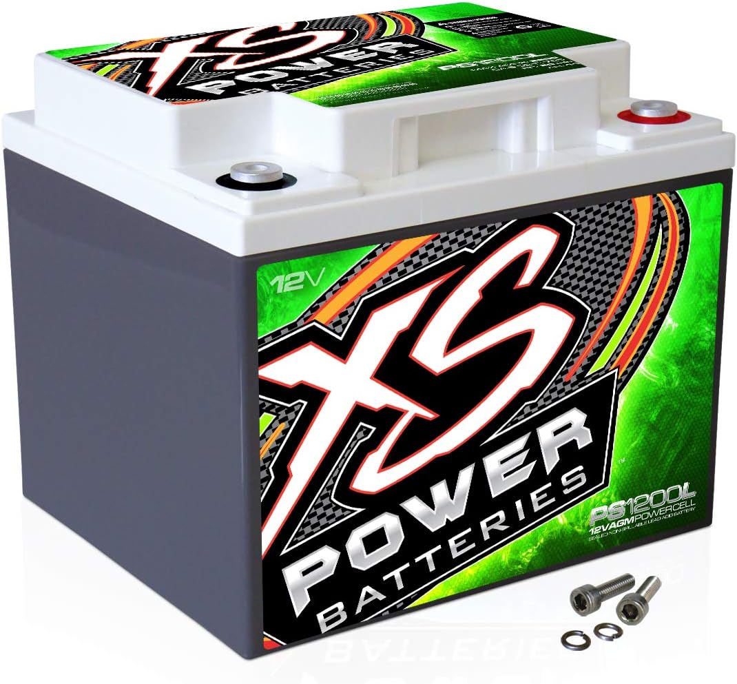 XS Power PS1200L 2600A Amp 12V Power Cell AGM Car Audio Battery 1500W / 3000W
