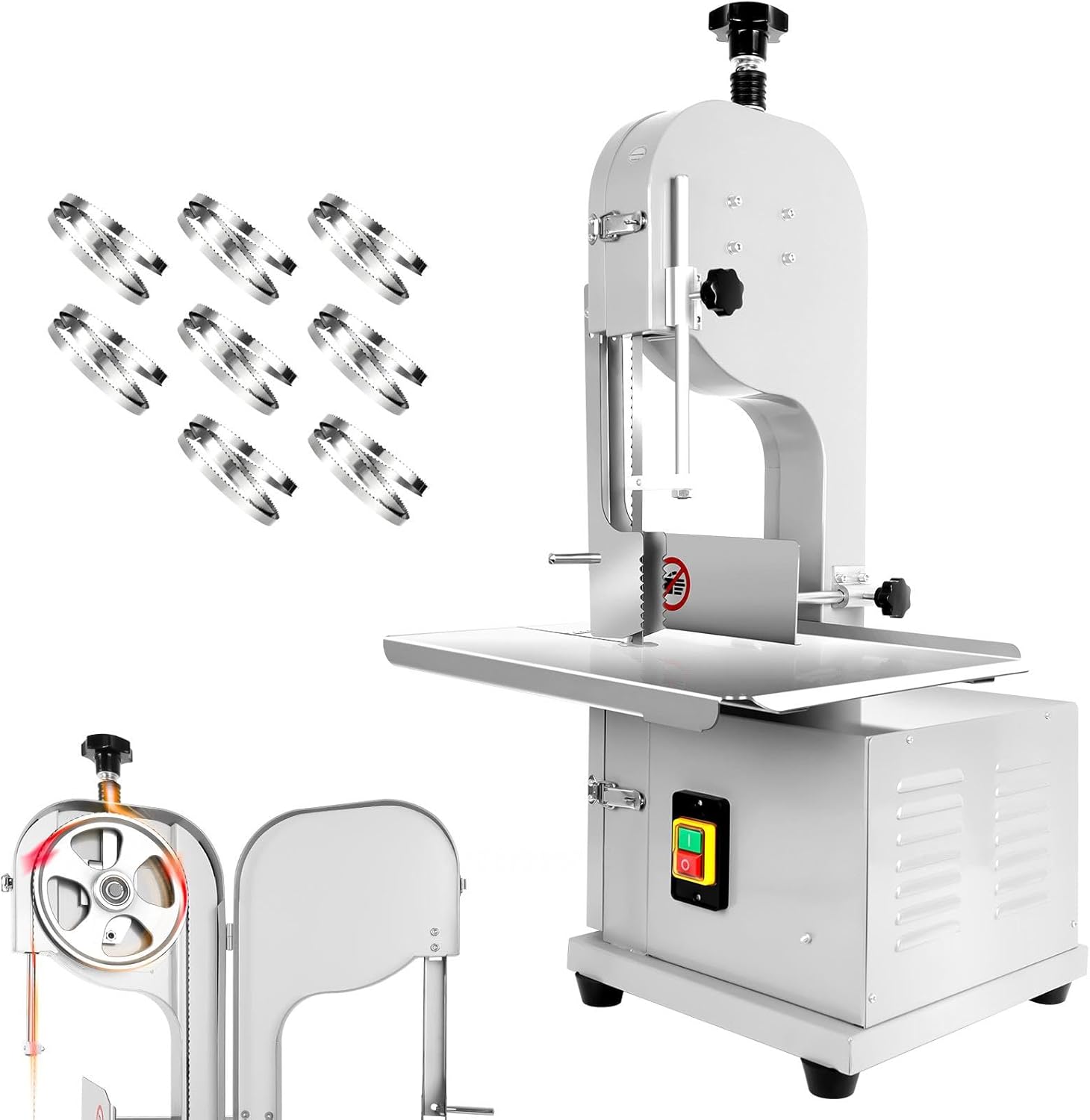 Electric Meat Saw for Butchering at Home and Shop, 1500W Bone Saw Machine, 19.3