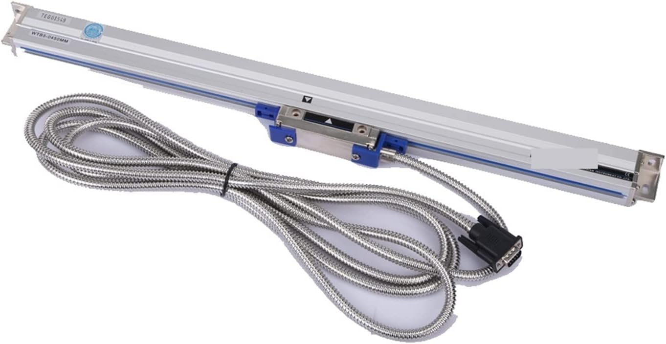 WTB5 0.005mm 50 200 250 300 350 400 450-600mmlinear Scale TTL 5V Linear Transducer For Milling Lathe CNC Practical and Reliable(350)