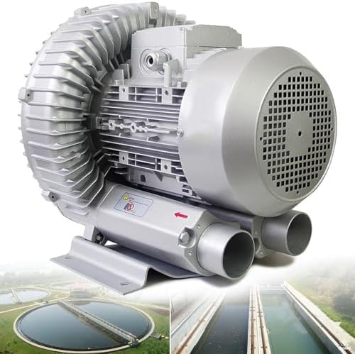 220V 50Hz High-Pressure Vortex Regenerative Blower for Sewage Aeration, Aquarium Fish Pond, Industrial Air Blowing & Vacuum Systems, 120W/0.16HP Performance