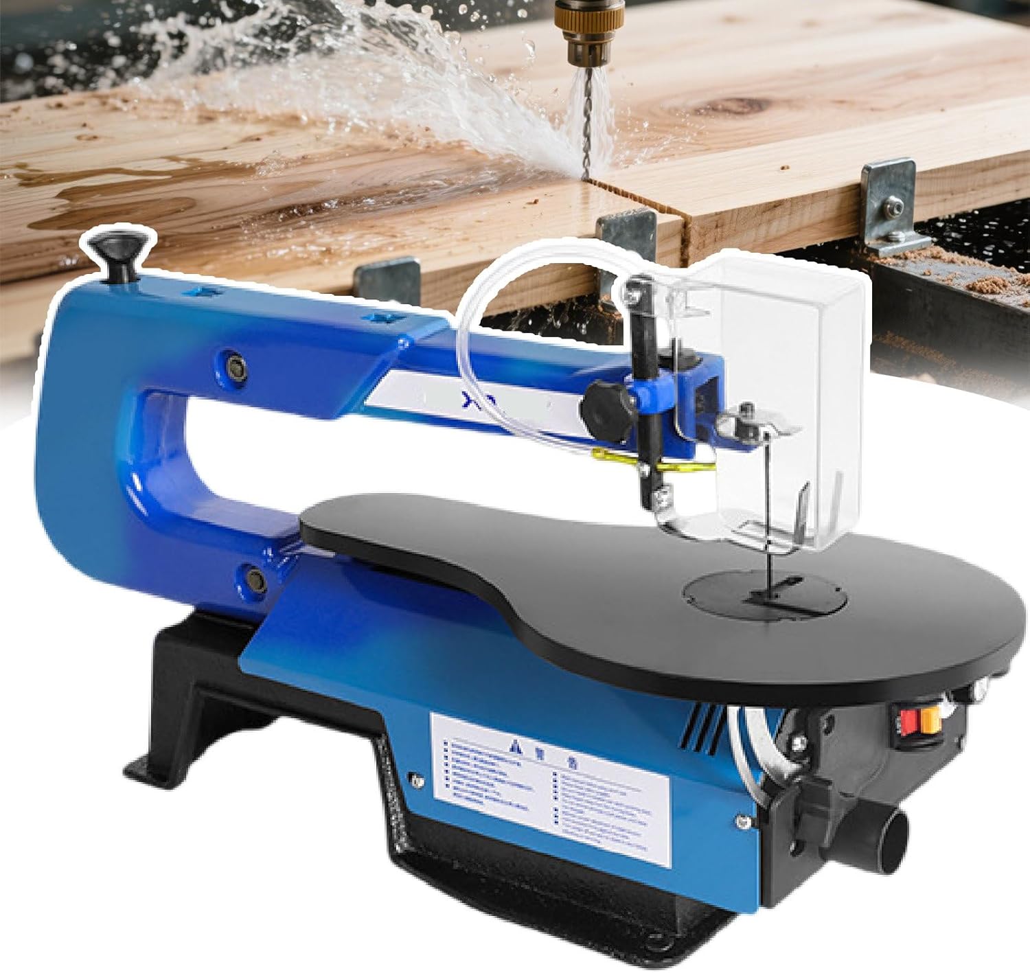 3-Model Scroll Saw Set/Woodworking Scroll Saw | 16-Inch W/ 150w & 180w Motors, Stepless Speed 400-1650rpm, 0-45° Tilt Table - for DIY, Craft, and Professional Wood Art StandardModel