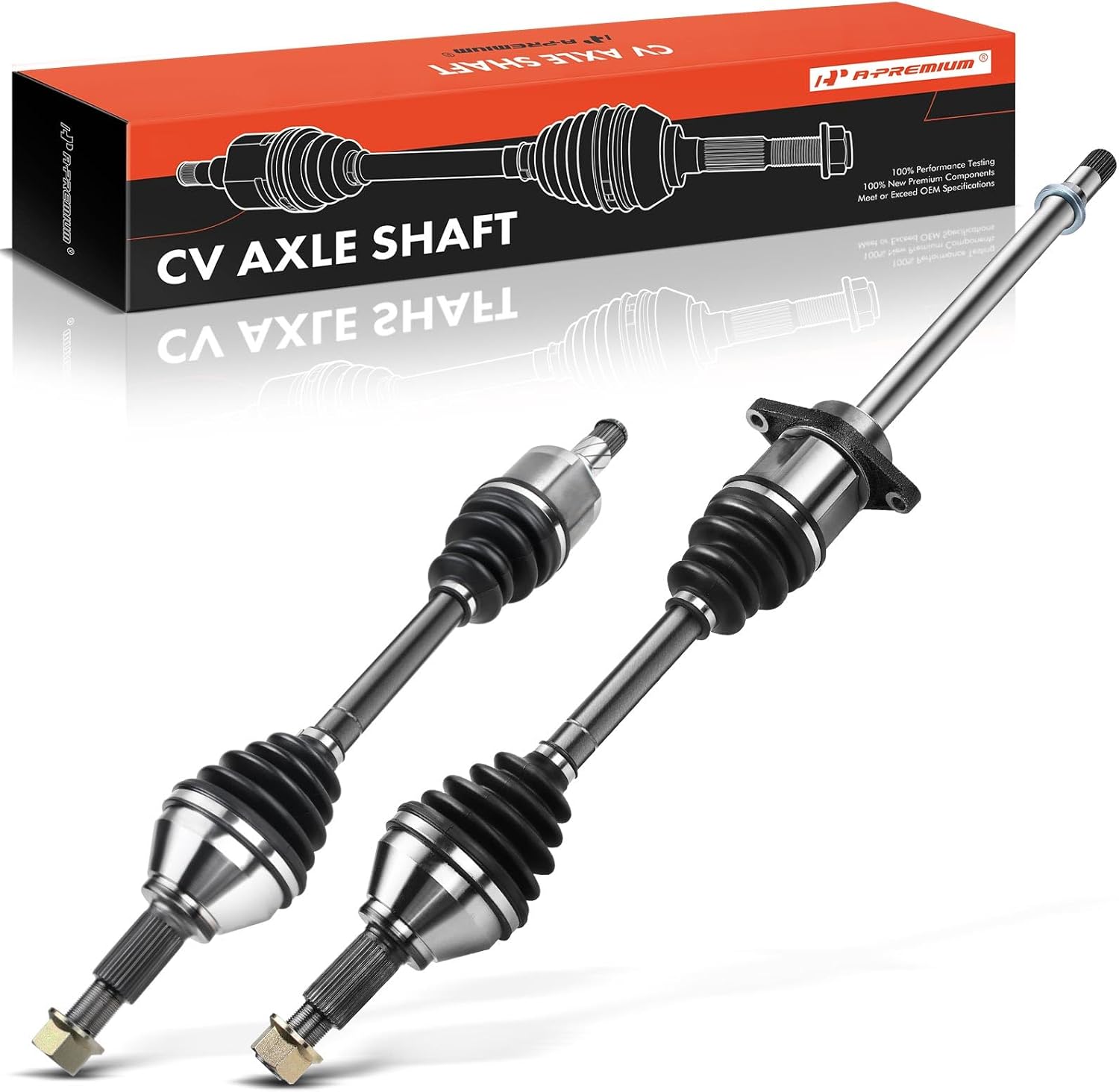 A-Premium Pair (2) Front CV Axle Shaft Assembly Compatible with Nissan Maxima 2009-2014 3.5L, Petrol, Driver & Passenger Side
