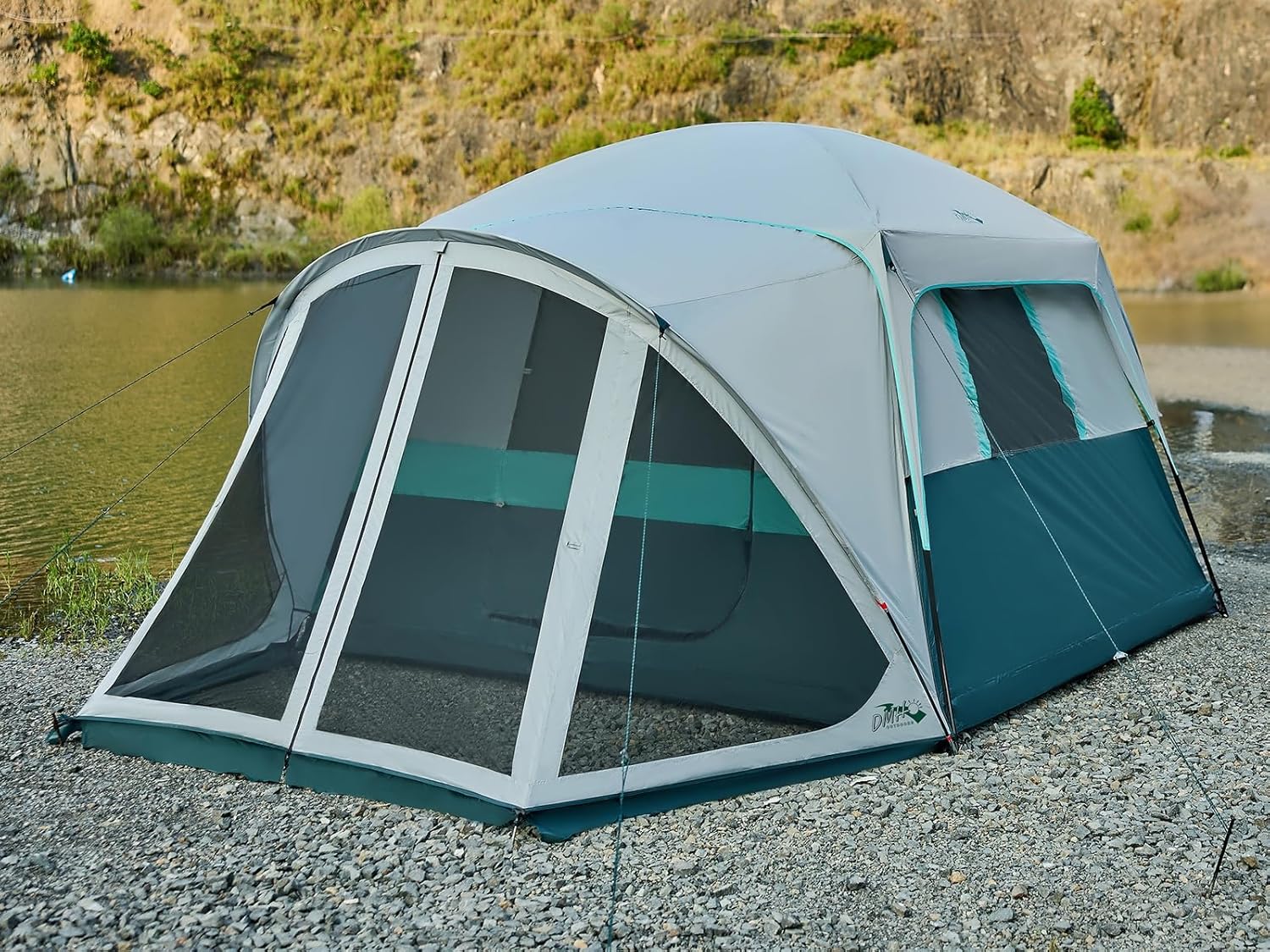 Tents for Camping 6/8/10 Person Camping Tent with Screen Porch, Weatherproof Large Cabin Tent with Rainfly and Carry Bag, Family Tent for Outdoor Camping and Backyard
