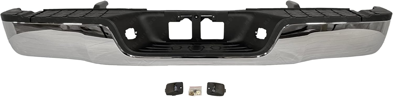 BUMPERS THAT DELIVER - Chrome, Steel Rear Step Bumper Assembly for 2007-2013 Toyota Tundra 07-13, TO1103117