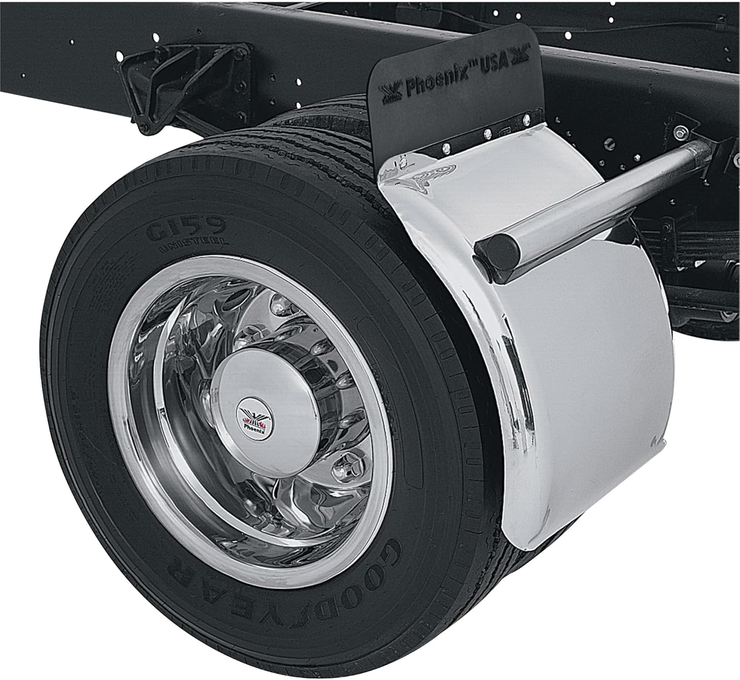 Phoenix USA Stainless Steel Quarter Fender Kit - 21in. 2-Pc. Set