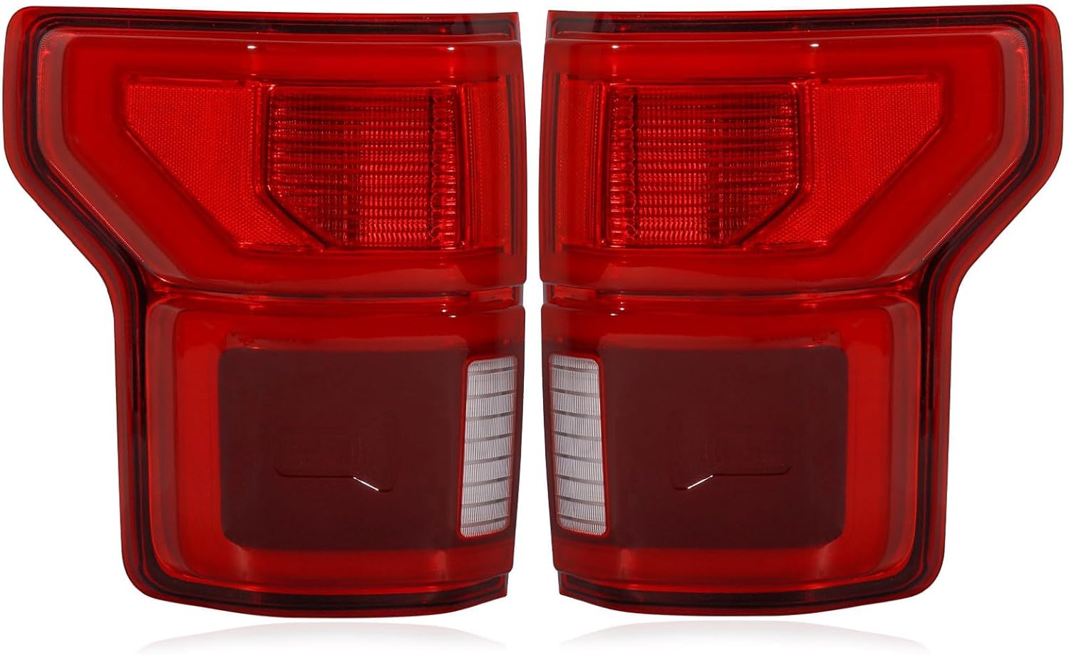 LED Tail Lights W/Blind Spot Assembly Compatible with 2018 2019 2020 Ford F150, Rear Light Taillights Replacement # KL3Z13405B KL3Z13404B