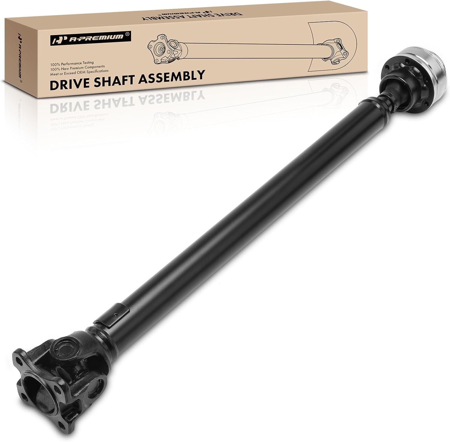 A-Premium Front Complete Drive Shaft Prop Shaft Driveshaft Assembly Compatible with Dodge Nitro 2007 2008 2009 2010 2011, 4WD, Replace# 52853364AB, 52853364AD