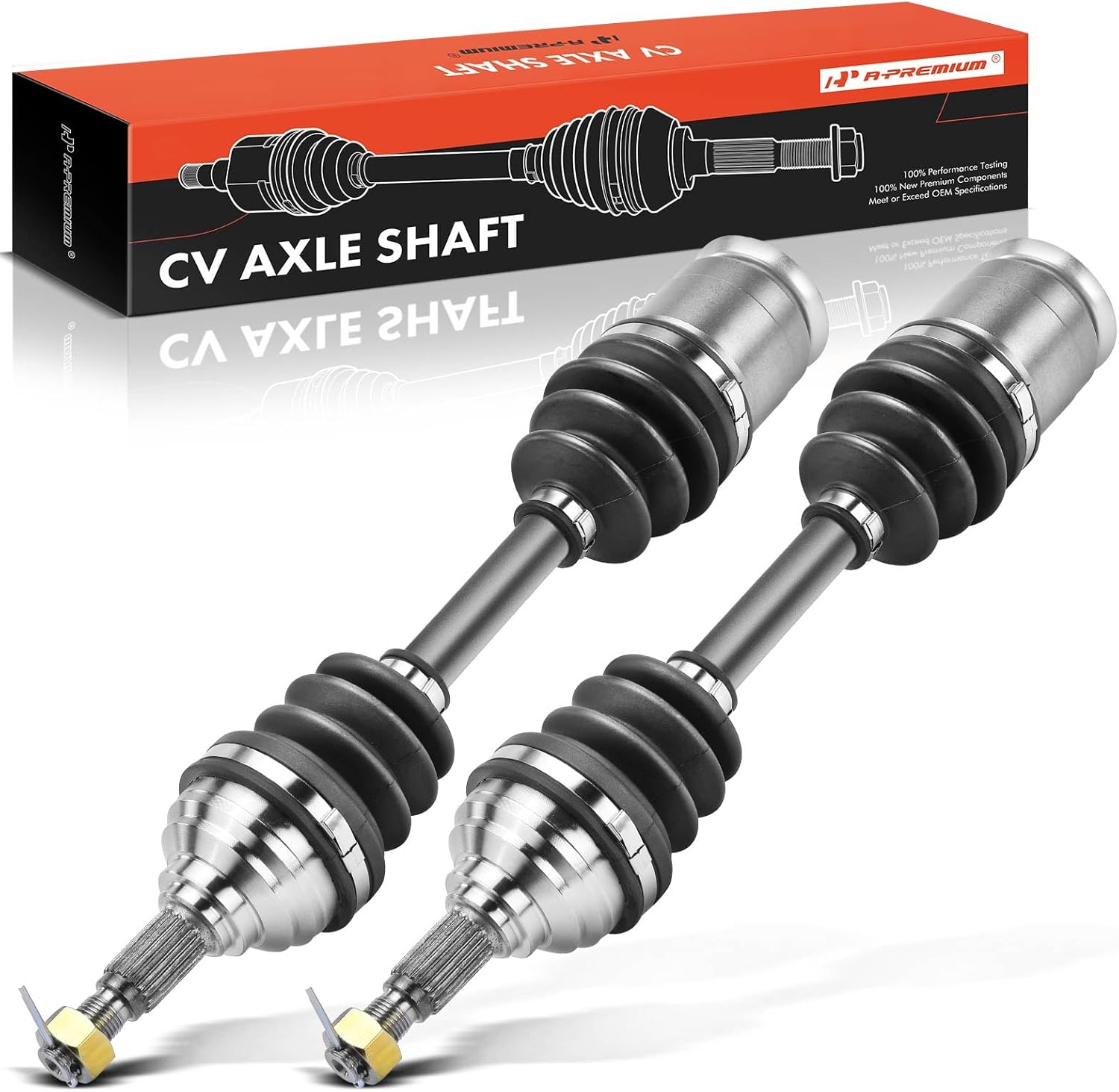 A-Premium Pair (2) Rear CV Axle Shaft Assembly Compatible with Arctic Cat 250 2x4/4x4, 300 2x4/4x4/4x4 MRP, 1999-2004, Driver and Passenger Side, Replace# 1402-002, 1502-531