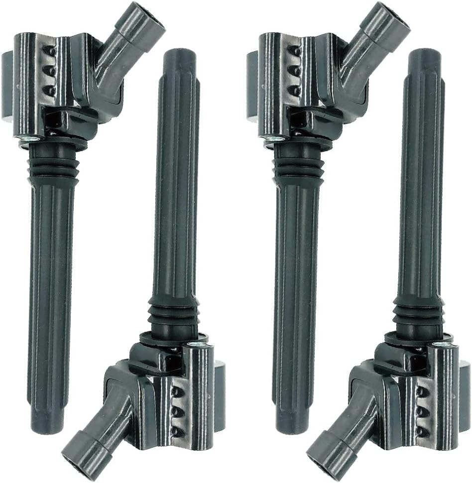 Set of 4 Ignition Coil Pack Compatible With FIAT 500X TIPO TORO JEEP RENEGADE SUV E-torQ 1.6L 1.8L 2014- Replaces OEM 55242406 46344869 0221504057