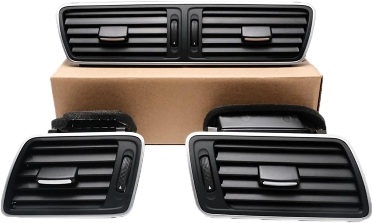 Compatible for VW Passat B6 B7 CC R36 Front Dashboard Air Conditioning Outlet A/C Air Conditioning Vents 3AD819728 3AD819702 3AD819701(Matte Left)(Matte 1 Set)