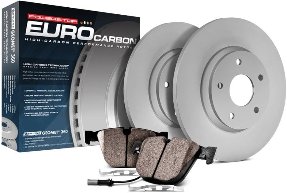 Power Stop ESK847 Rear Euro-Stop Brake Kit Volkswagen For Volkswagen Beetle 1998-2010, Volkswagen Golf 1999-2006, Volkswagen Jetta 1998-2005 [Model Specific]