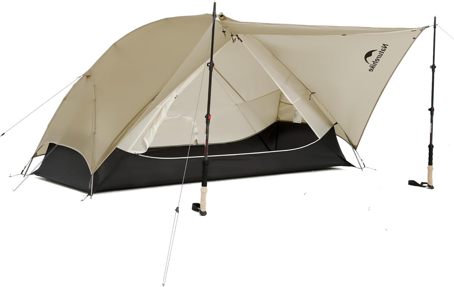 Naturehike Mongar UL 1-2 Person Backpacking Tent,15D Nylon Waterproof Ultralight One Person Two Person Tent with Footprint