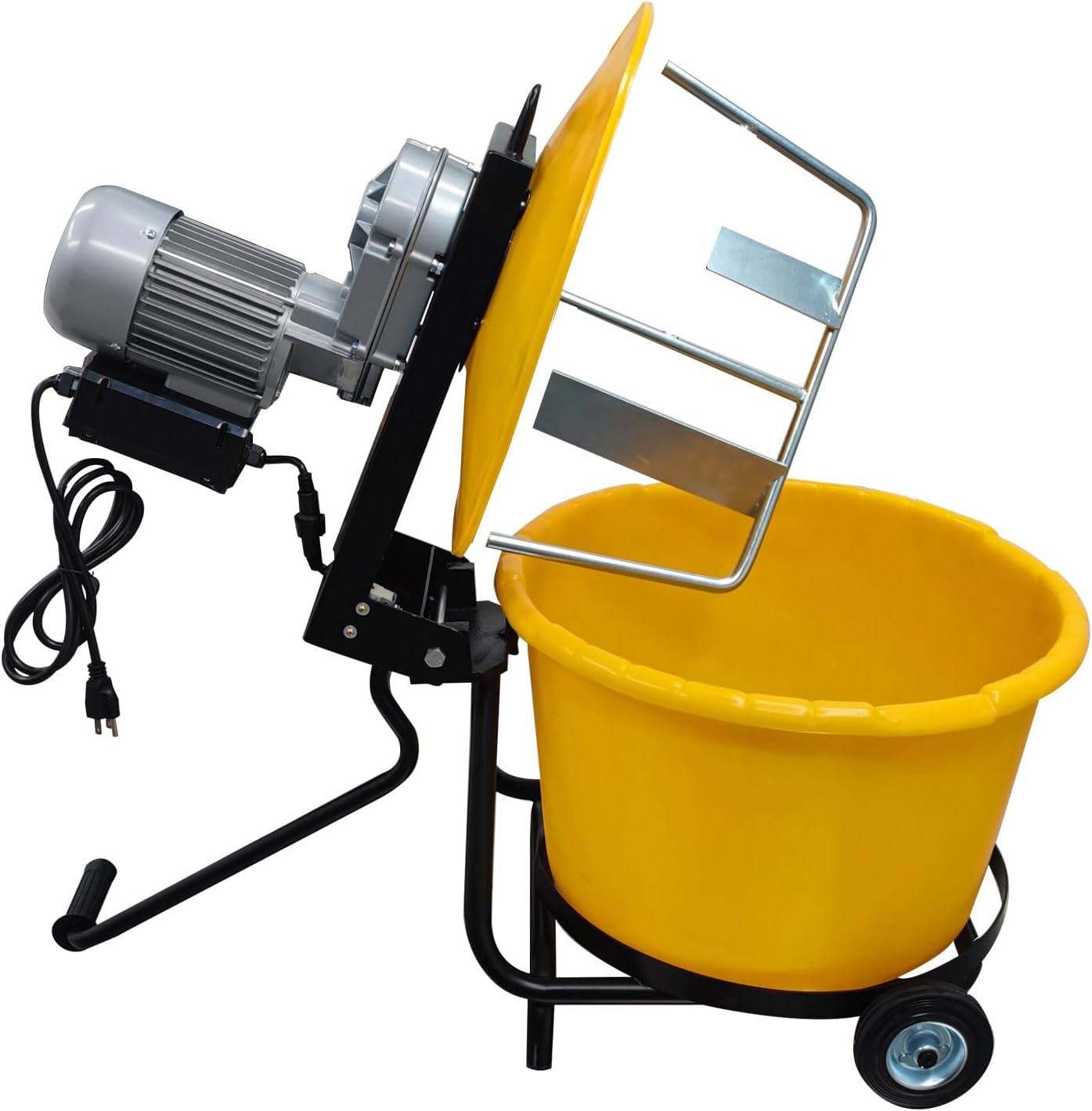 Cement Mixer Machine Electric Cenment Mixer with Polyethylene for Sand,Rock,Fodder 2.3cu.ft 375W 110v/60hz