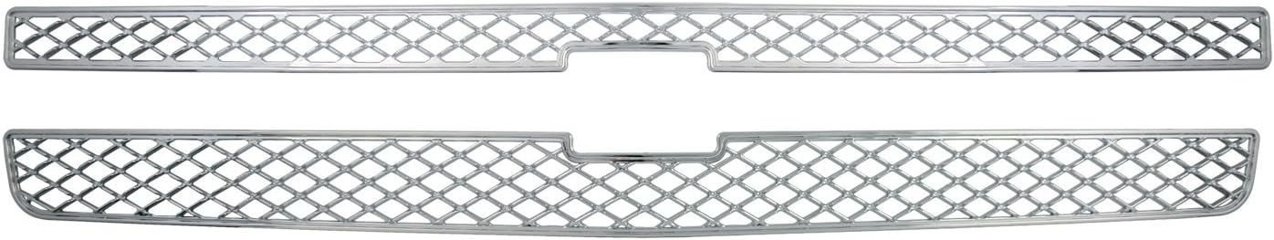 Bully GI-40 Triple Chrome Plated ABS Snap-in Imposter Grille Overlay, 2 Piece