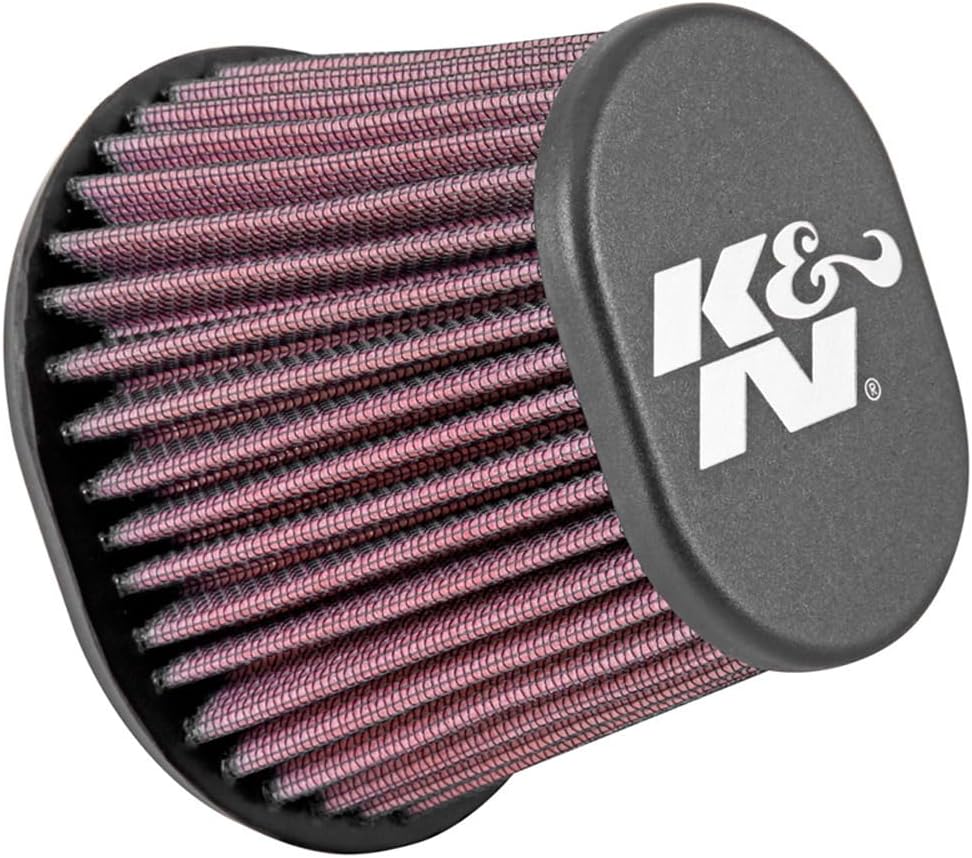 K&N High-Flow Original Lifetime Universal Clamp-On Air Filter:Performance, Premium, Washable: Flange Diameter: 2.4375 In, Filter Height: 4 In, Flange Length: 0.625 In, Shape: Oval Tapered, RE-0961