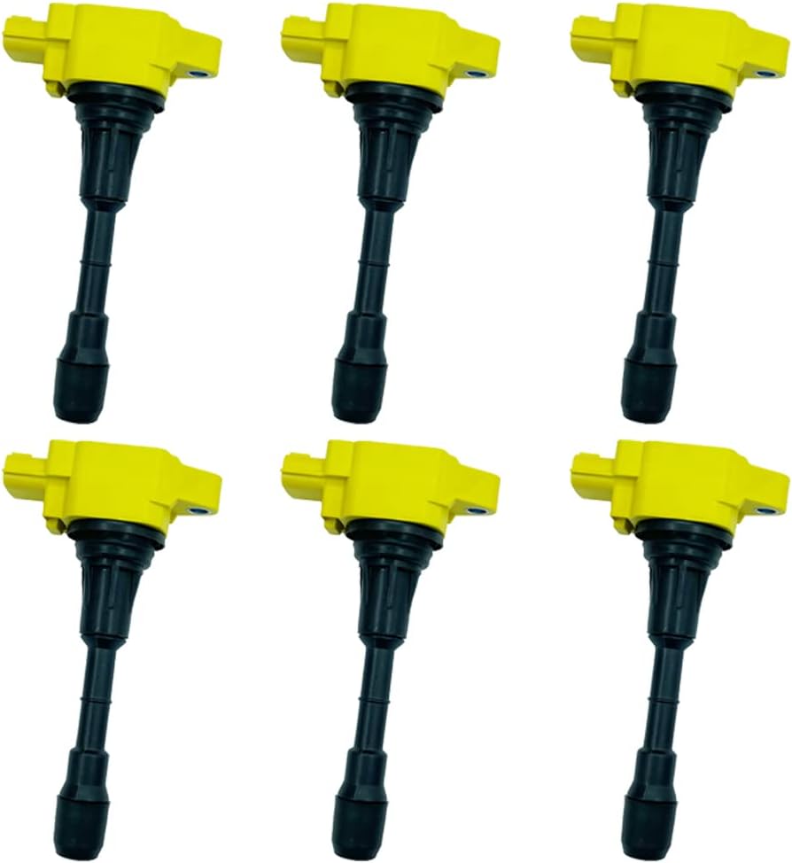 6PCS ARKAUTO HIGH PERFORMANCE IGNITION COIL 22448-EY00A 22448EY00A UF-617 UF617 C1731 FOR NISSAN 370Z INFINITI EX37 FX37 G37 G37S M37 Q50 Q60 Q60S QX50 QX70 3.7 VQ37