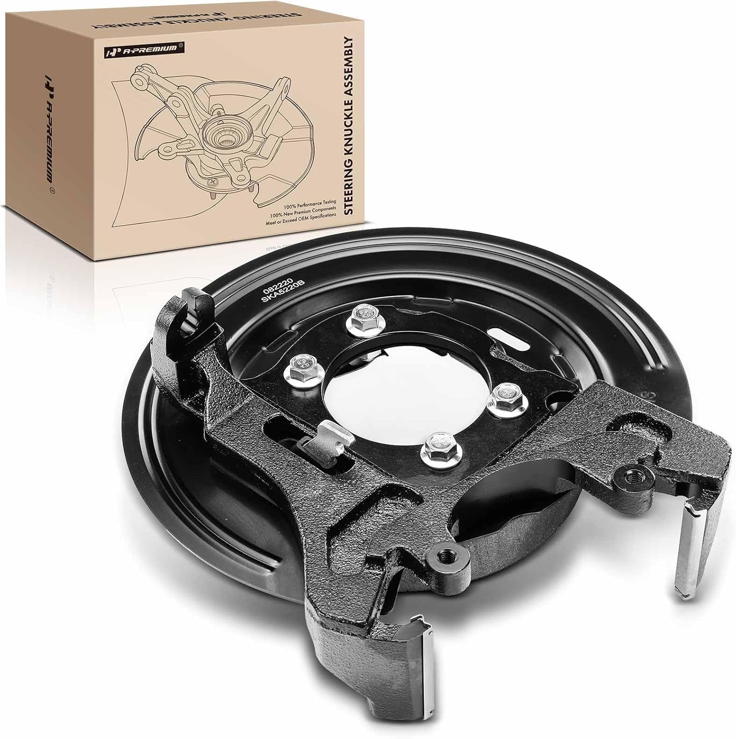 A-Premium Rear Left Disc Brake Backing Plate Compatible with Ford Explorer 1995-2003, Driver Side