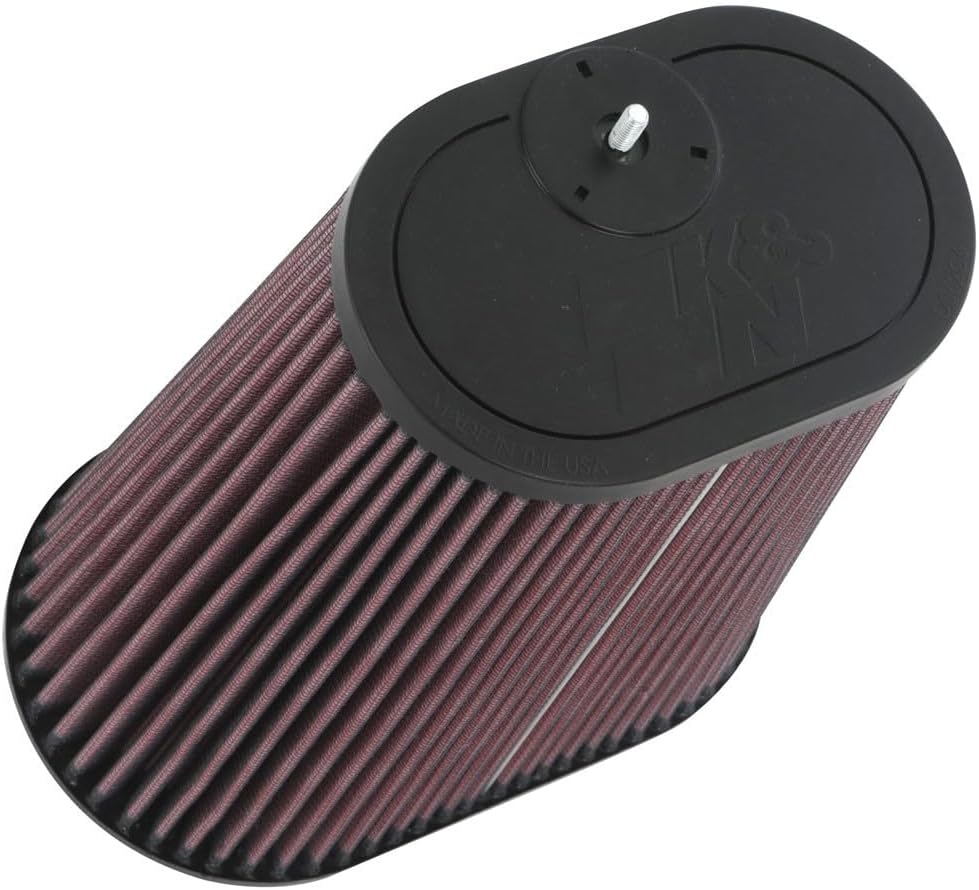 K&N High-Flow Original Lifetime Universal Clamp-On Air Filter: Performance, Premium, Washable: Flange Diameter: 3.125 In, Filter Height: 9 In, Flange Length: 0.625 In, Shape: Tapered Oval, RU-1012