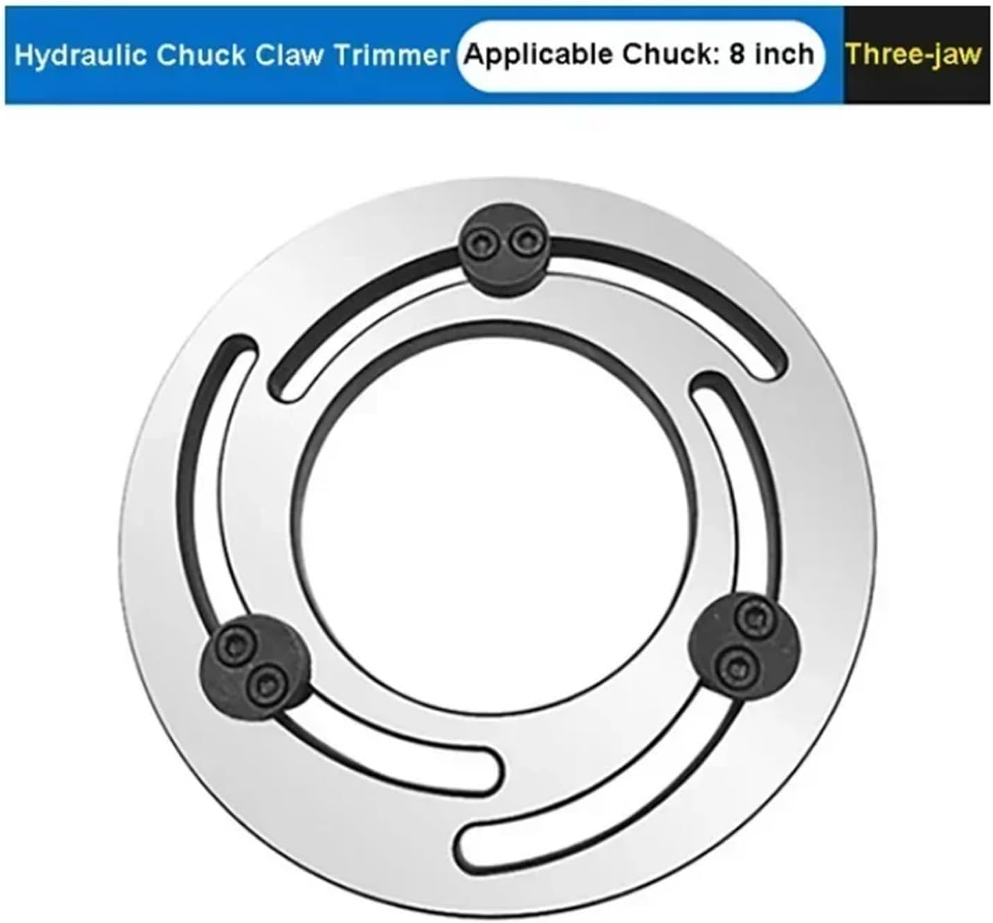 Hydraulic Three-jaw Forming Ring 4/5/6/8/10 Inch for CNC Lathe Chuck(Hydraulic 3-jaw 8IN)