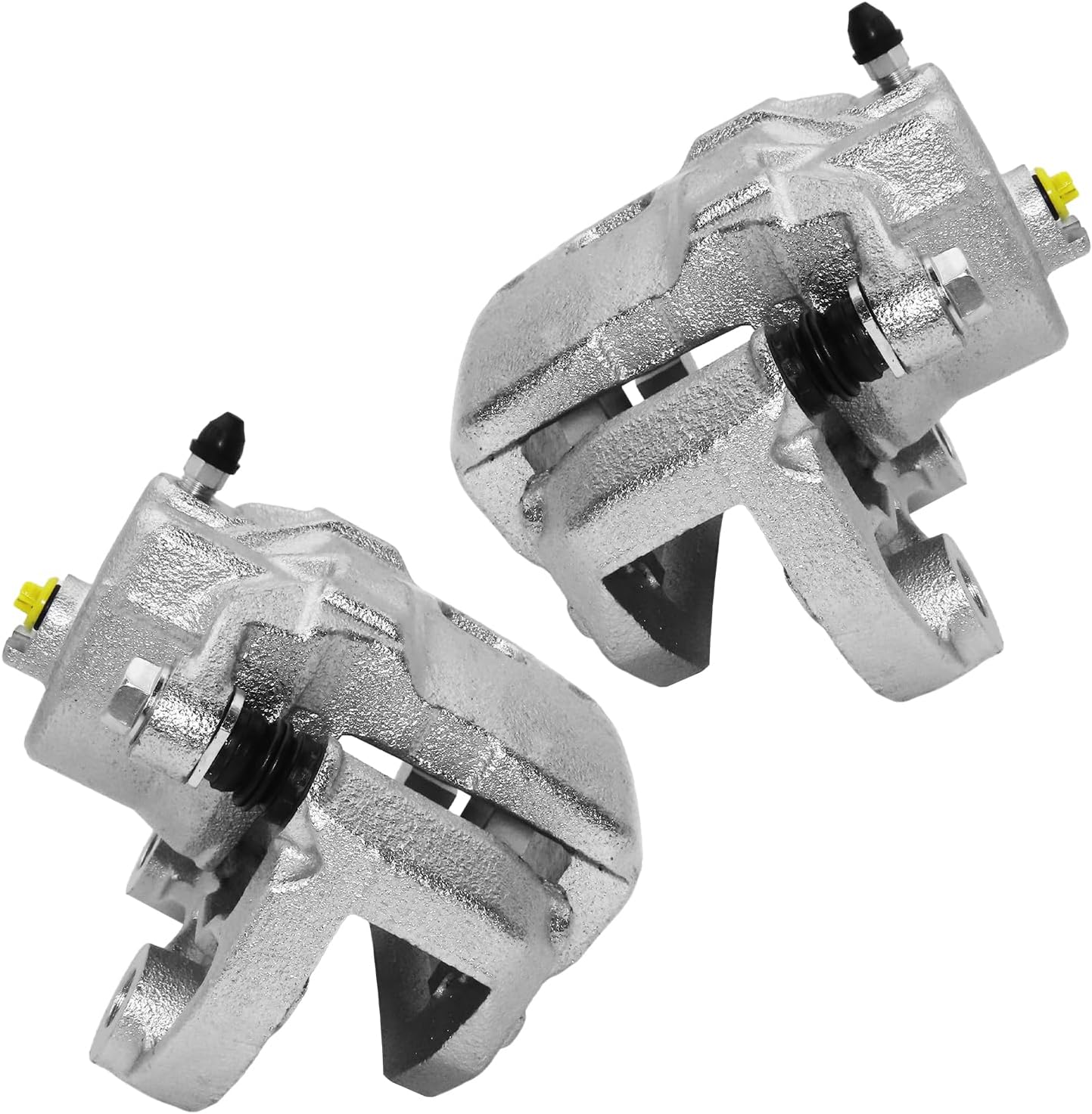 Front Disc Brake Caliper Compatible with 2003-2005 Nissan 350Z RWD, 2003-2005 INFINITI G35 v6 3.5L 2005 G35 AWD, Driver and Passenger Side Assembly with Bracket, Replace 19-B2690A 19-B2691A