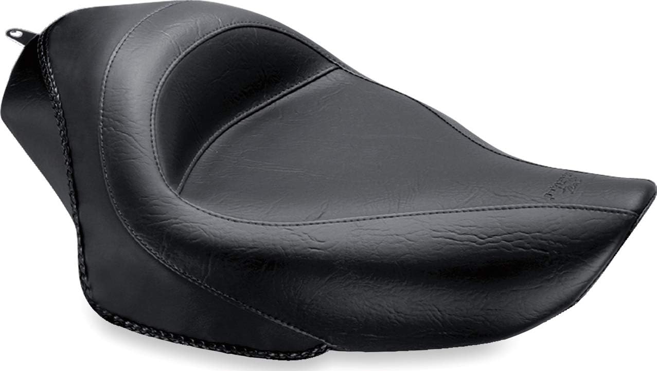 Mustang Motorcycle Seats 76157 Standard Touring Solo Seat for Harley-Davidson Sportster 2004-'21, Original, Black