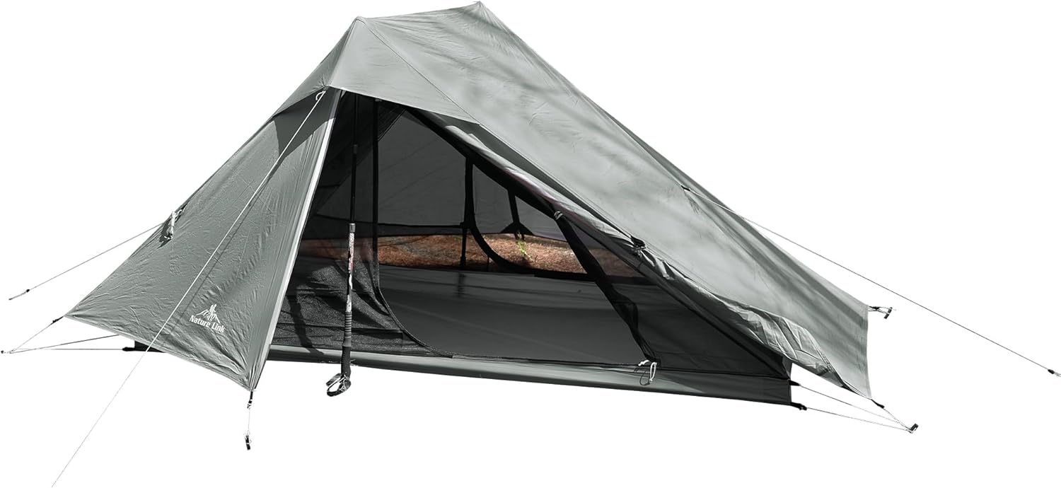 Altair Two Ultralight Backpacking Tent, 2 Person Trekking Pole Backpacking Tent, Waterproof, Compact, 3 Season, Double Wall Shelter for Backpacking, Camping, Thru Hiking, Trekking