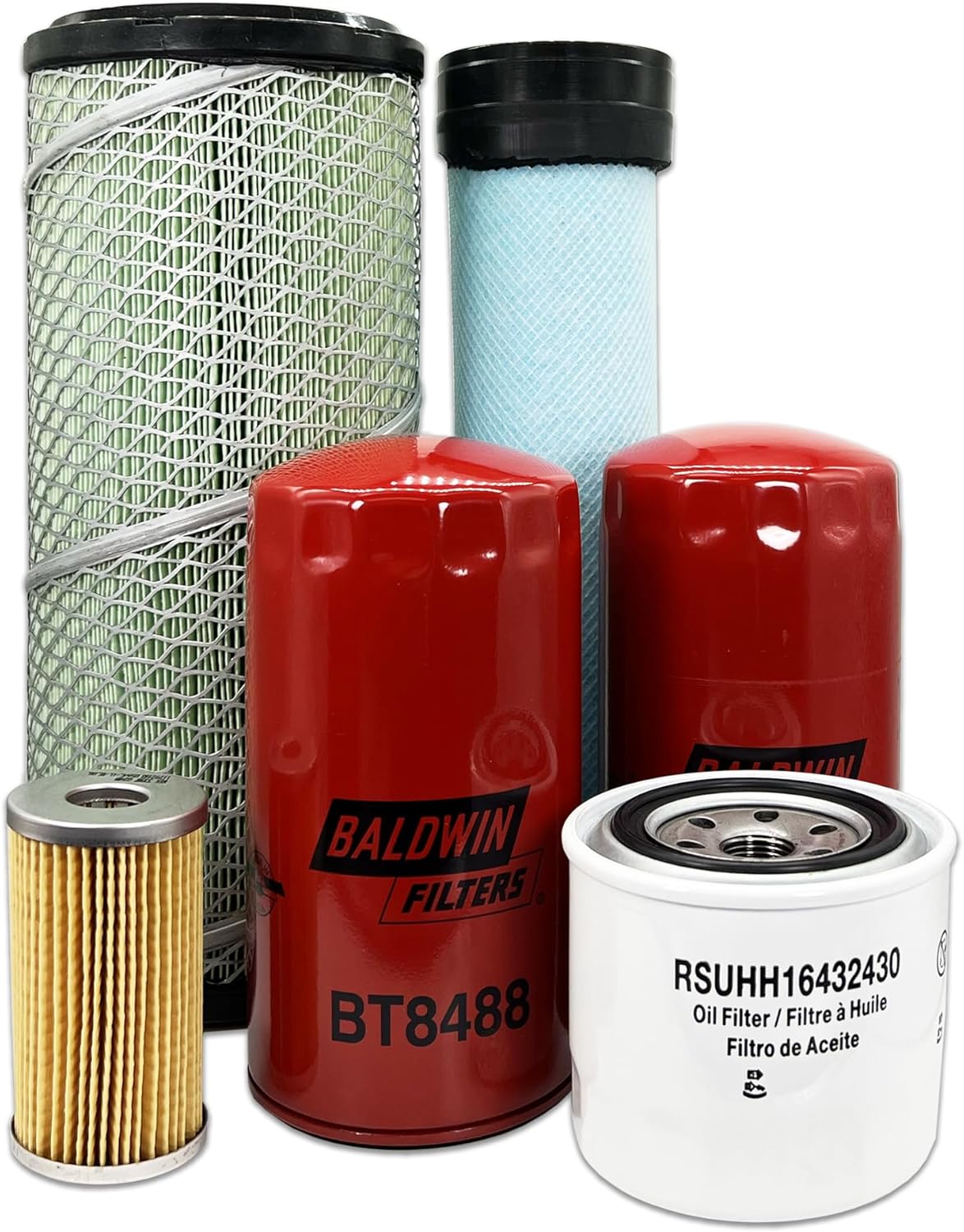 HERO庐 Maintenance Filter Kit For Kubota M5700 Tractor