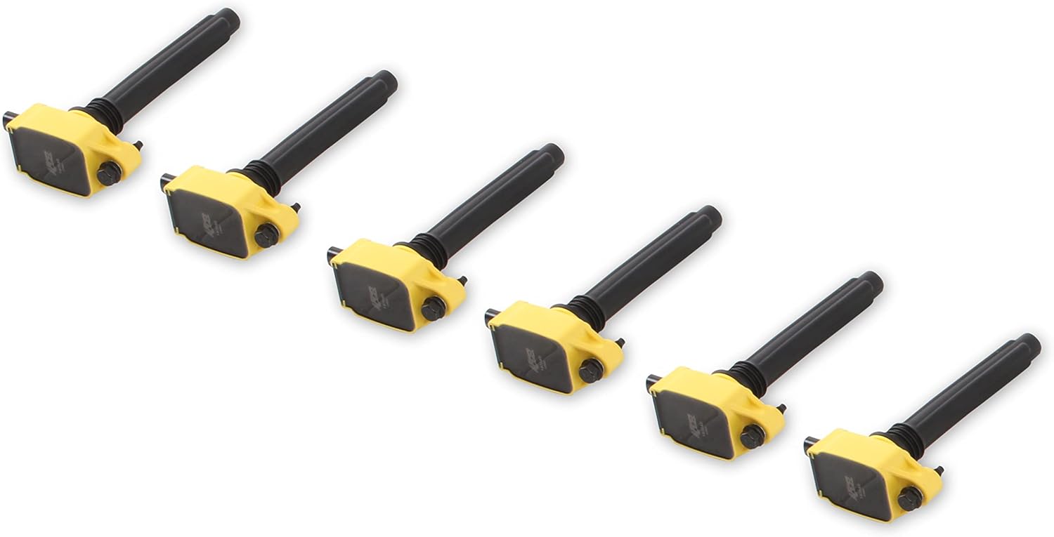 ACCEL 140648-6 SuperCoil Ignition Coil - Yellow - 6-Pack