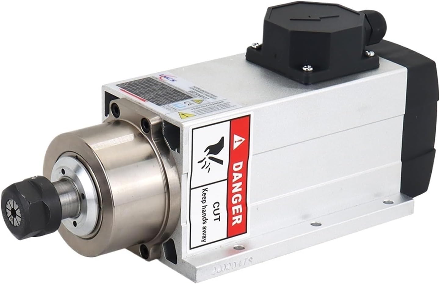 CNC Spindle Motor 1.5kw 2.2kw 3kw P4 Bear 380V 220V Air Cooled Spindle Motor Chuck ER25 for CNC Milling Router Machine Tools(3.5KW 220V,with Base)