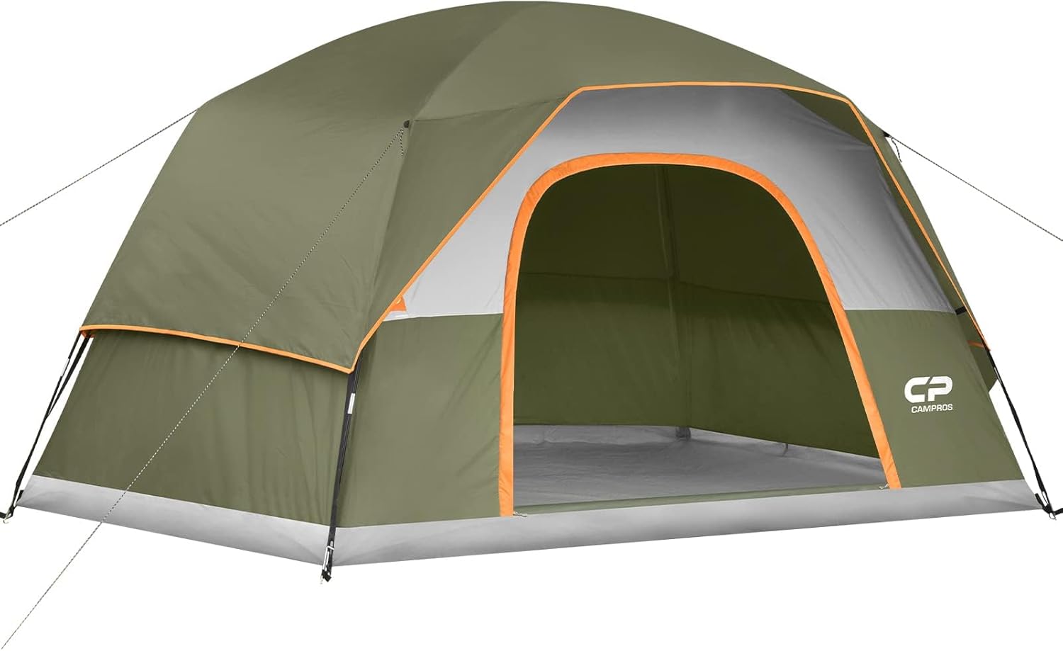 CAMPROS CP Tents for Camping 2/4/6 Person Tent Waterproof Windproof Double Layer Camping Tent, Easy Setup Dome Tent with Large Mesh Windows & Wider Door for Outdoor Camping & Hiking