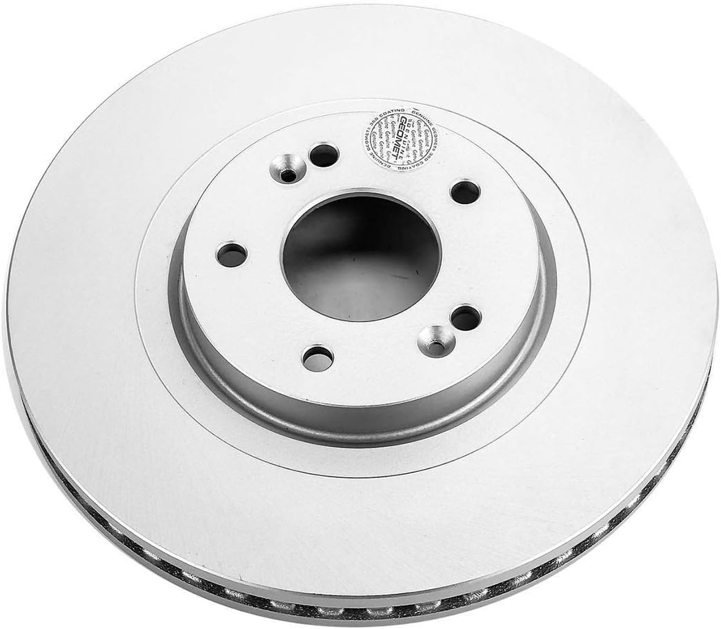 Power Stop JBR1706EVC Front Evolution Genuine Geomet Coated Brake Rotor For Hyundai Santa Fe Sport 2013-2018, Kia Sorento 2015-2020 [Model Specific]