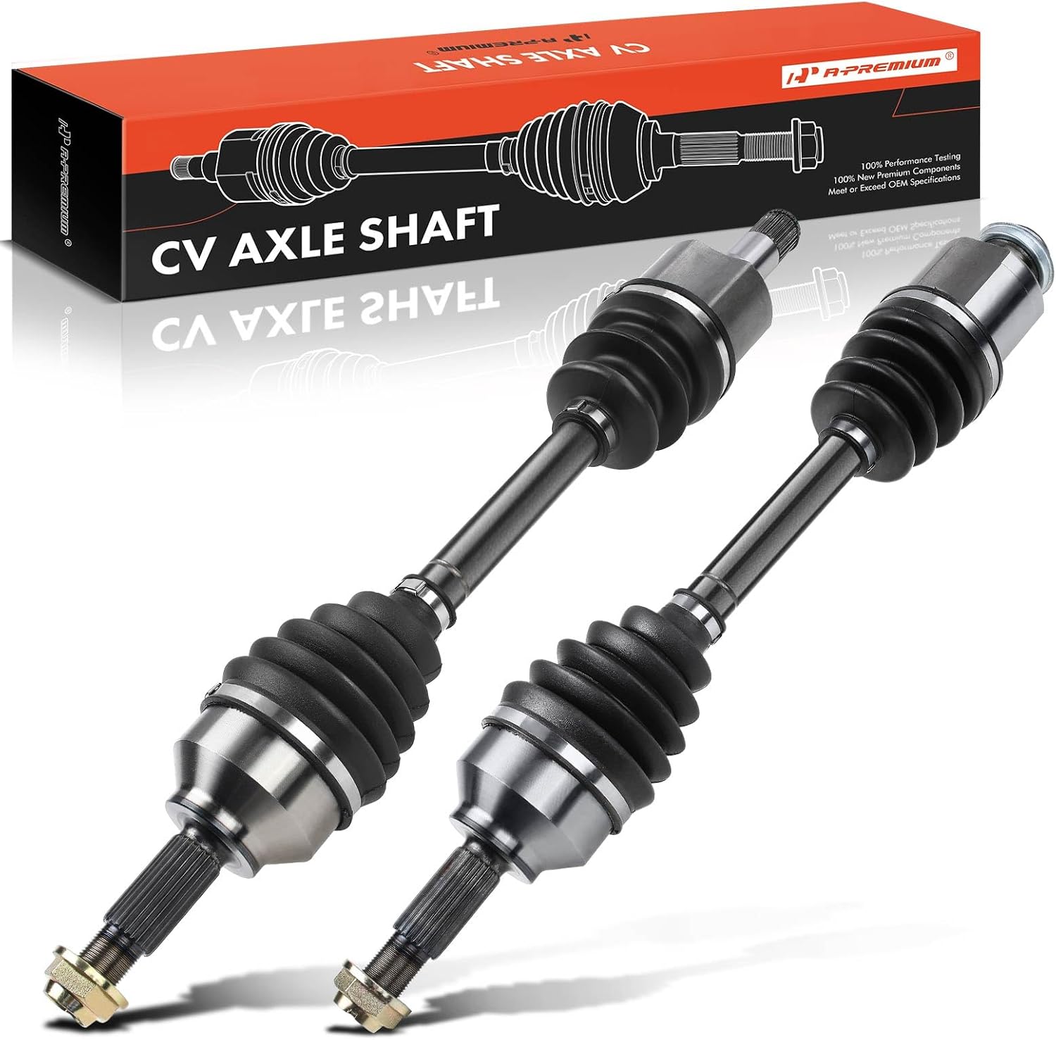 A-Premium Pair (2) Front CV Axle Shaft Assembly - Compatible with Ford Focus 2005-2011 2.0L, Focus 2005-2007 2.3L, Focus 2007-2011 2.5L, Driver and Passenger Side, Replace# 8S4Z3B436B