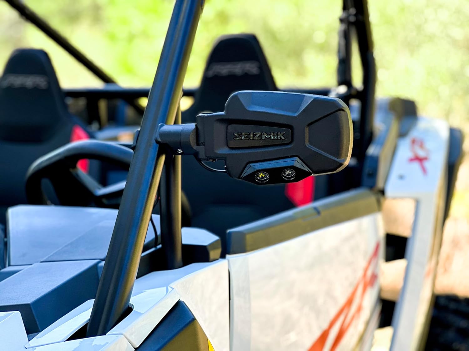 Seizmik Pursuit Night Vision Side View Mirror Set Compatible with 2024-2025 Polaris RZR XP 1000 UTV Models | Cast Aluminum Housing