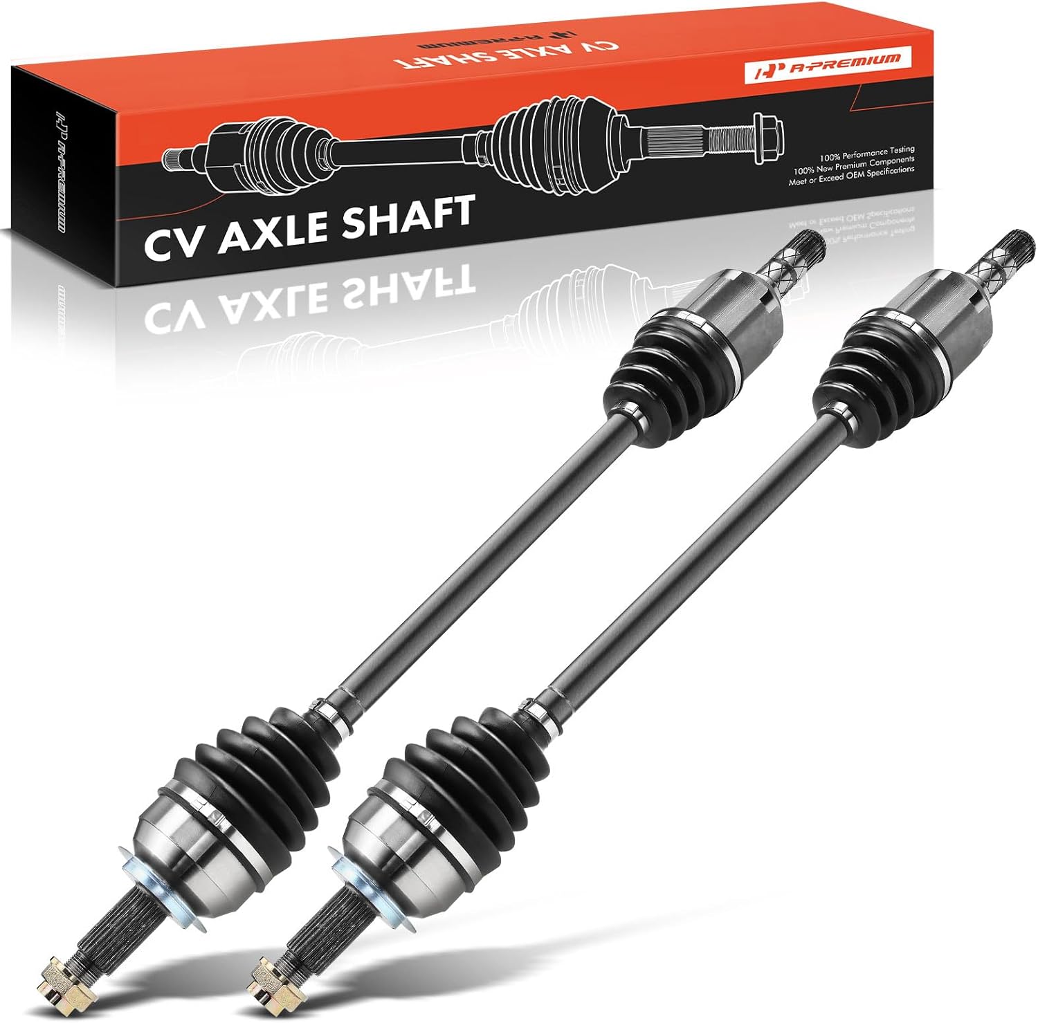 A-Premium Pair (2) Front CV Axle Shaft Assembly Compatible with Subaru Impreza 2011-2014, Forester 2009-2013, XV Crosstrek 2013-2014, 2.0L 2.5L, Driver and Passenger Side