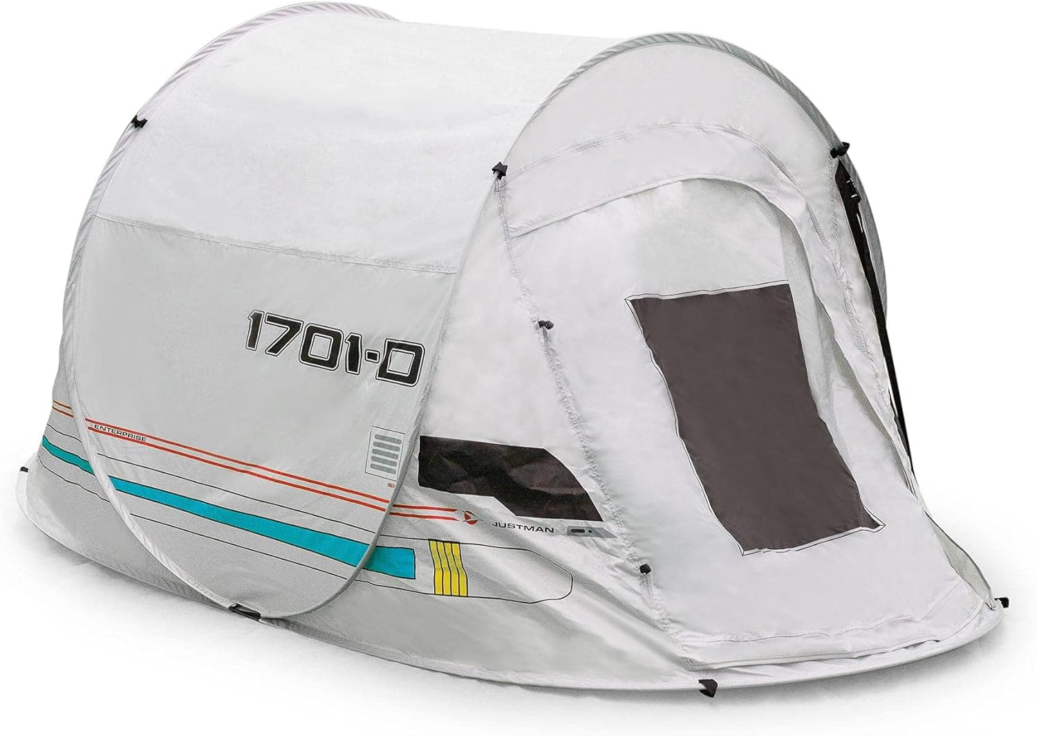 Star Trek: The Next Generation Shuttlecraft Justman 2-Person Camping Tent | Indoor and Outdoor Activities | Pop-Up Camping Tents & Shelters, Accessories | 95 x 47 x 43 Inches